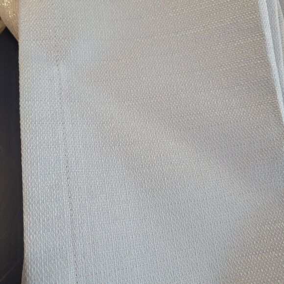 Lot Of 4 Panels Mainstays 84" Sheer Arctic White & Blue Shell - Picture 8 of 8